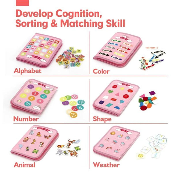 Busy Board - 7 in 1 Toddler Learning Activities Toys
