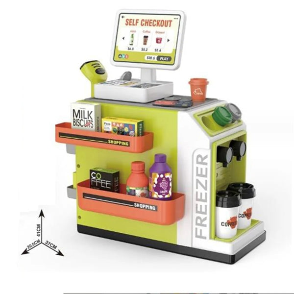 Cash Register Playset for Kids - 46PCS Pretend Play