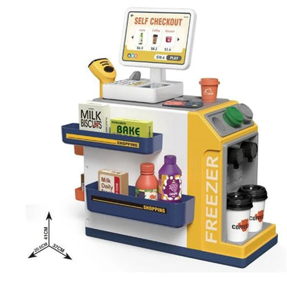 Cash Register Playset for Kids - 46PCS Pretend Play