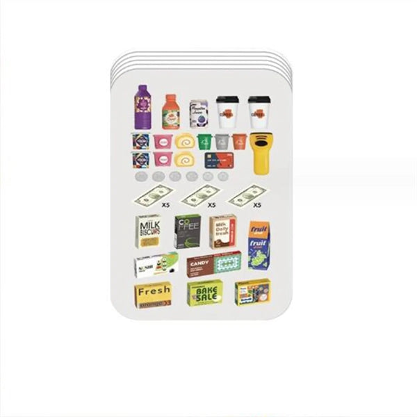 Cash Register Playset for Kids - 46PCS Pretend Play