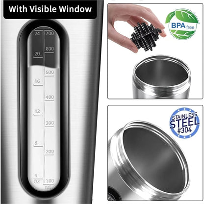 Stainless Steel Protein Shaker Bottle