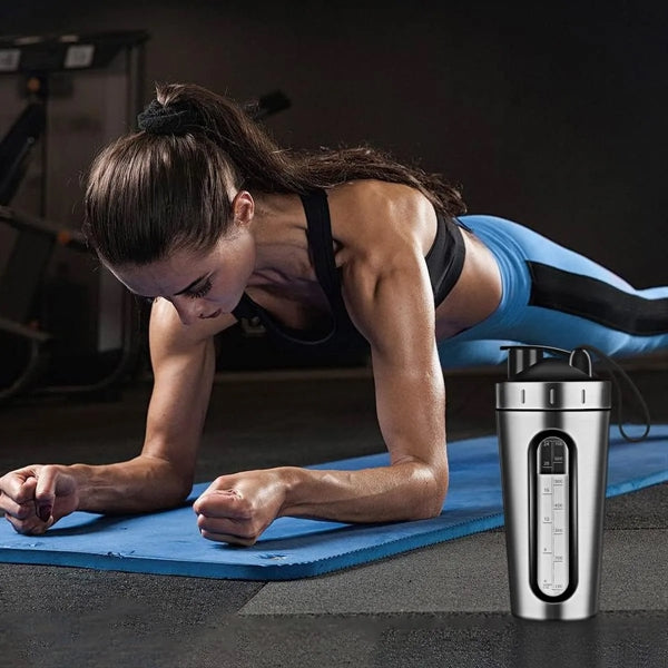 Stainless Steel Protein Shaker Bottle