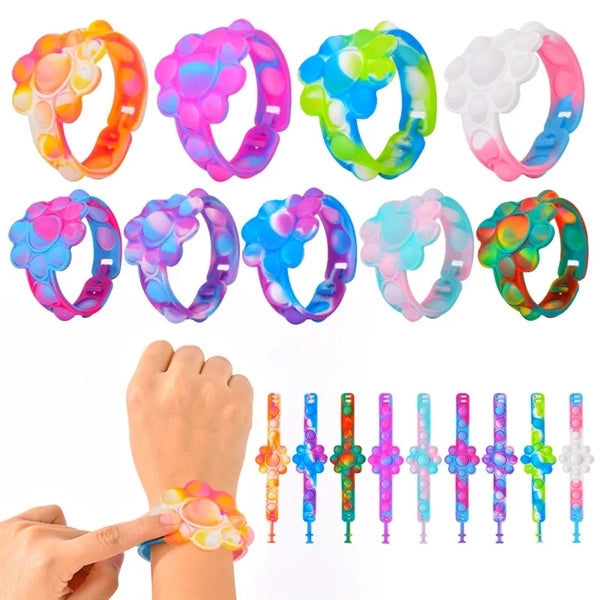 Silicone Pop Push Bubble  Toy Wristband Bracelet