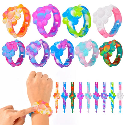 Silicone Pop Push Bubble  Toy Wristband Bracelet