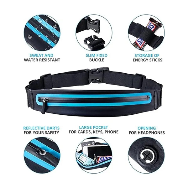 Running Fanny Packs With Safety Reflective Strips
