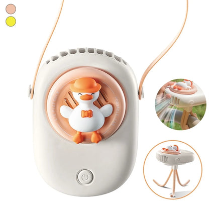 Portable Cute Duck Stroller Fan