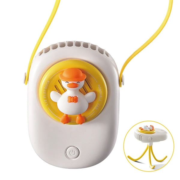 Portable Cute Duck Stroller Fan