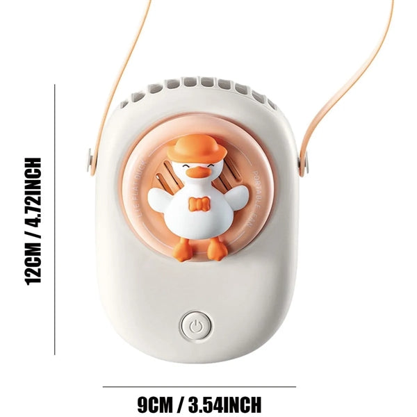 Portable Cute Duck Stroller Fan