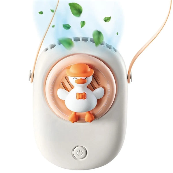 Portable Cute Duck Stroller Fan