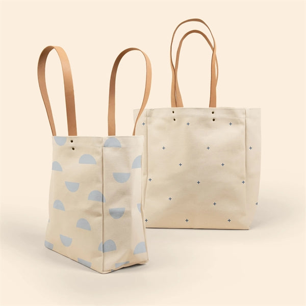 ALL THAT GROCERY TOTE - HEAVYWEIGHT CANVAS WITH LEATHER