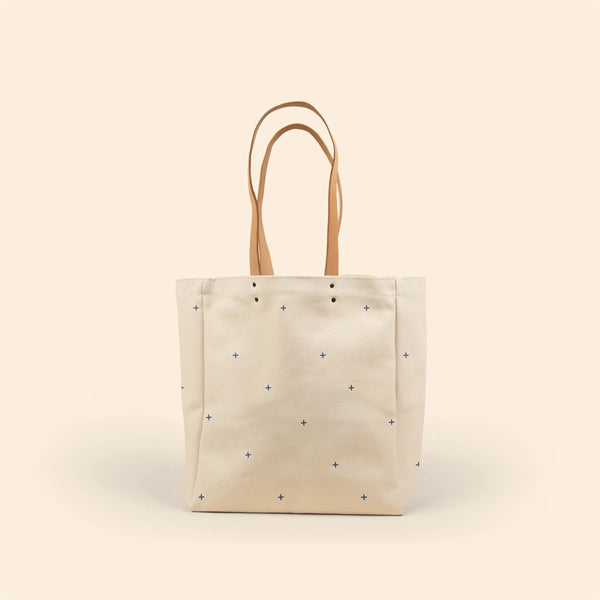 ALL THAT GROCERY TOTE - HEAVYWEIGHT CANVAS WITH LEATHER