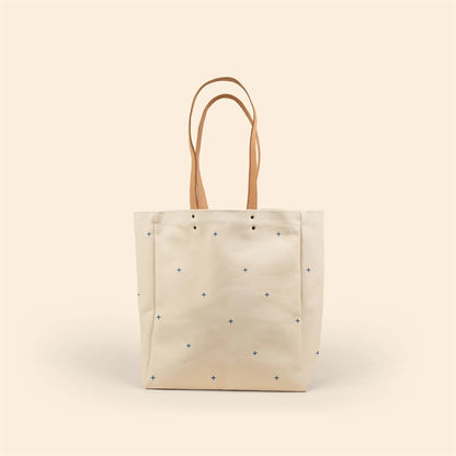 ALL THAT GROCERY TOTE - HEAVYWEIGHT CANVAS WITH LEATHER
