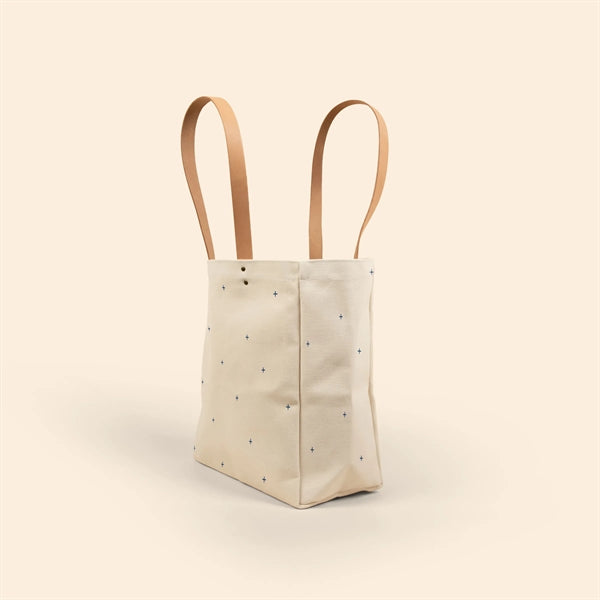 ALL THAT GROCERY TOTE - HEAVYWEIGHT CANVAS WITH LEATHER