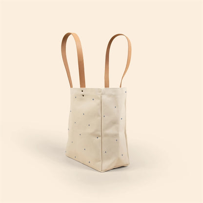 ALL THAT GROCERY TOTE - HEAVYWEIGHT CANVAS WITH LEATHER