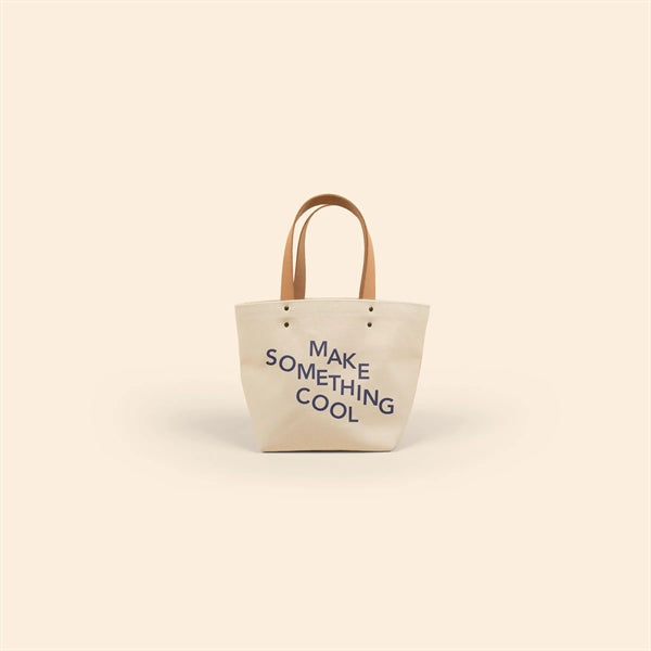 DUMPLING TOTE - HEAVYWEIGHT CANVAS WITH LEATHER