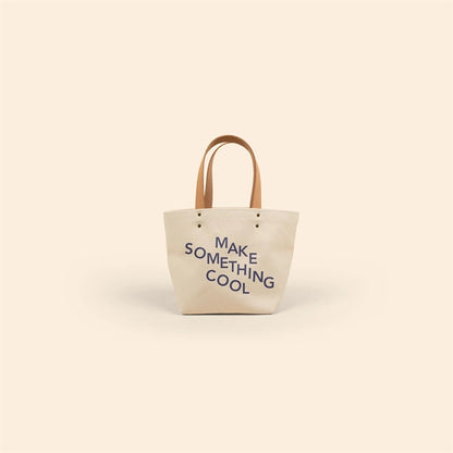 DUMPLING TOTE - HEAVYWEIGHT CANVAS WITH LEATHER