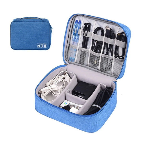Travel Electronic Cord Organizer Cable Case