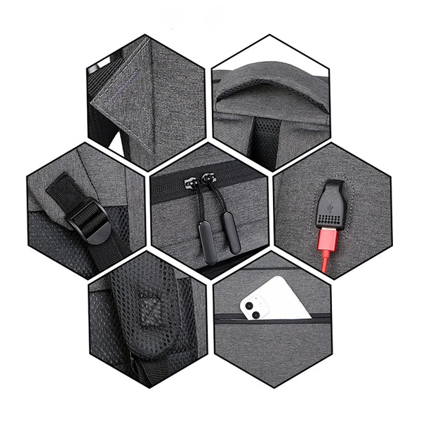 15.6-Inch Laptop Travel Backpack With Usb Charging Port