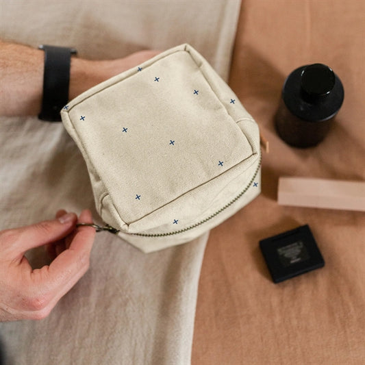 MOD POUCH LARGE - HEAVYWEIGHT CANVAS WITH LEATHER