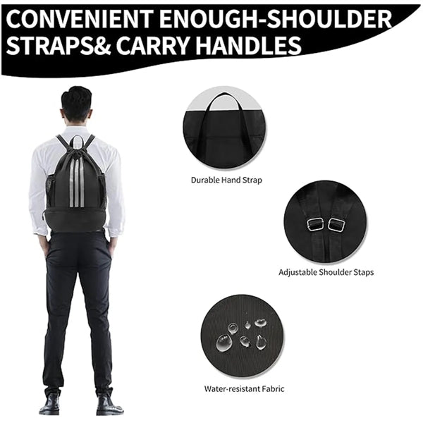 Football Drawstring Backpacks