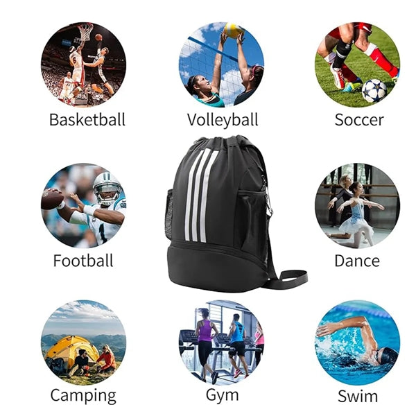 Football Drawstring Backpacks