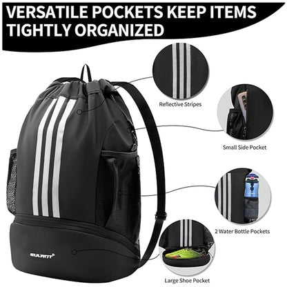 Football Drawstring Backpacks
