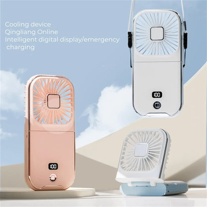 Hand-Held Portable Fan Mini Rechargeable Phone Holder