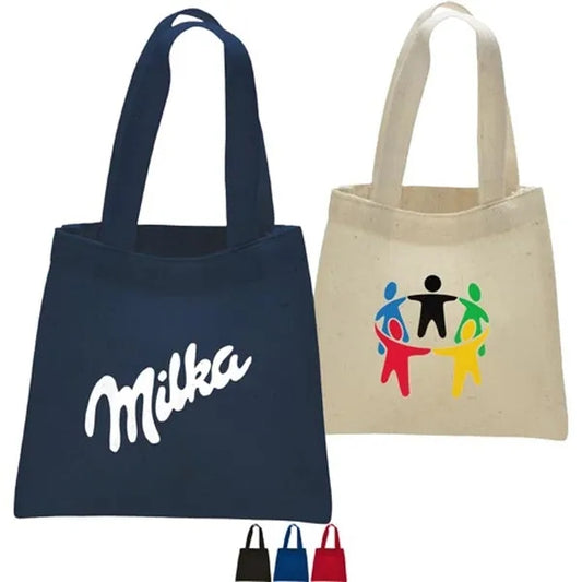 100% Cotton Sheeting Eco-Friendly Medium Tote Bag W/ Gusset