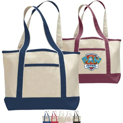 12 Oz. Small Cotton Canvas Deluxe Shopping Tote Bag