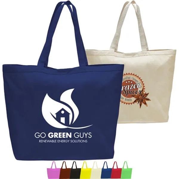 12 Oz. Cotton Canvas Big Tote With Velcro Closure