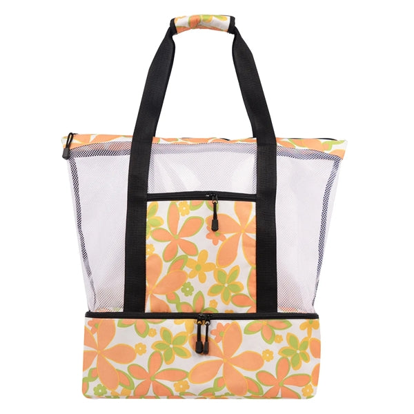 Summer Portable Mesh Picnic Beach Bag