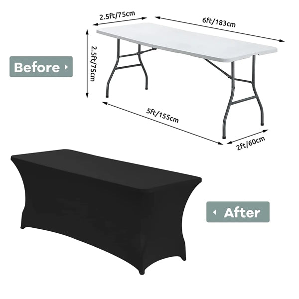 6FT Stretch Spandex Table Cover