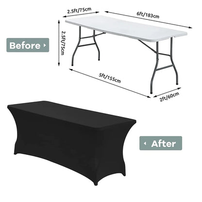 6FT Stretch Spandex Table Cover
