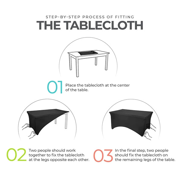 6FT Stretch Spandex Table Cover