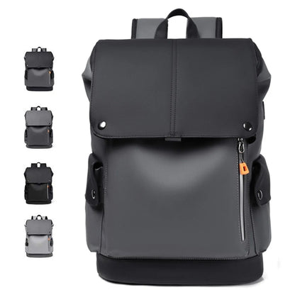 15.6 Inch PU Backpack School Bag College Bookbags