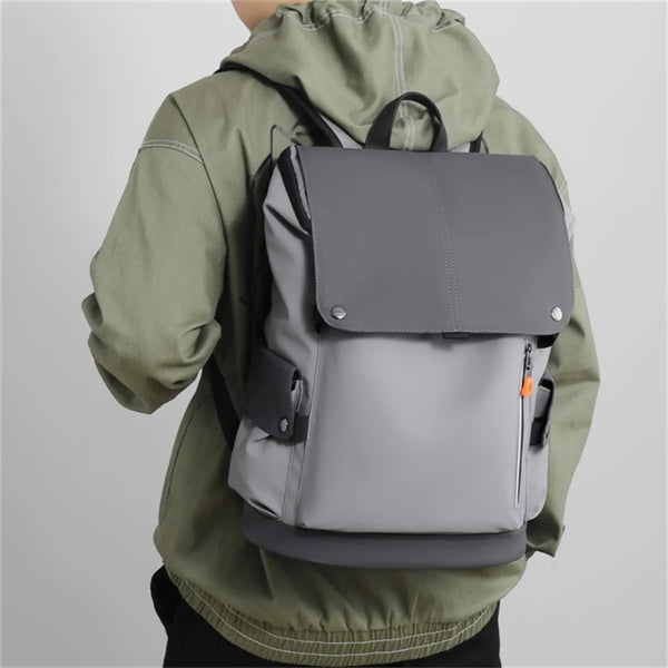 15.6 Inch PU Backpack School Bag College Bookbags
