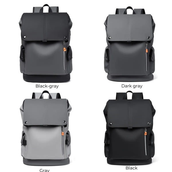 15.6 Inch PU Backpack School Bag College Bookbags