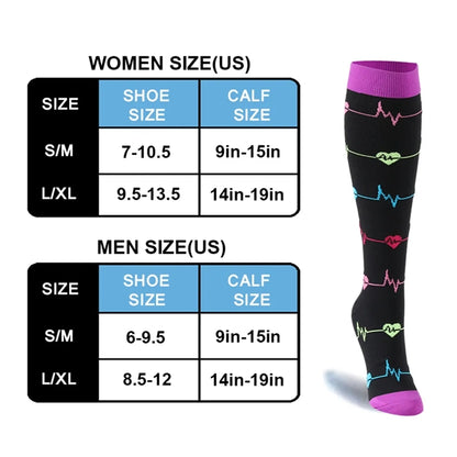 Compression Socks for Women & Men Circulation 15-20mmHg