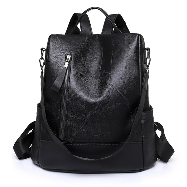 PU Leather Women Backpack Purse Anti-theft Fashion