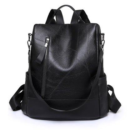 PU Leather Women Backpack Purse Anti-theft Fashion
