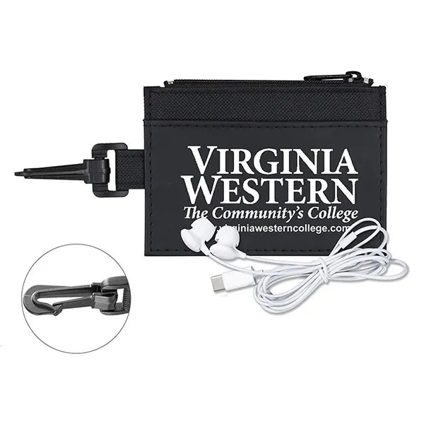 ZipTune ID Mobile Tech Earbud Kit in Travel Wallet