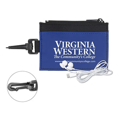 ZipTune ID Mobile Tech Earbud Kit in Travel Wallet