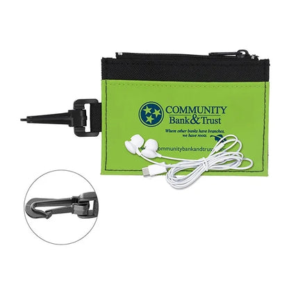 ZipTune ID Mobile Tech Earbud Kit in Travel Wallet