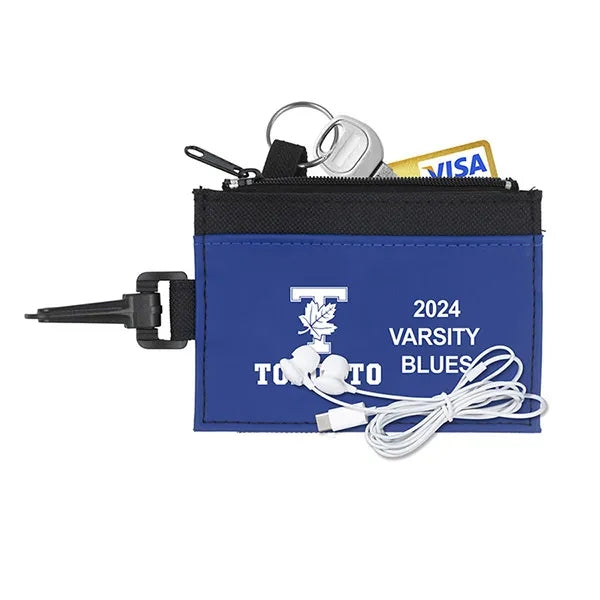 ZipTune ID Mobile Tech Earbud Kit in Travel Wallet