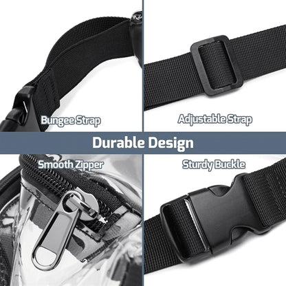Travel-Friendly Clear Fanny Pack, Transparent Pouch.