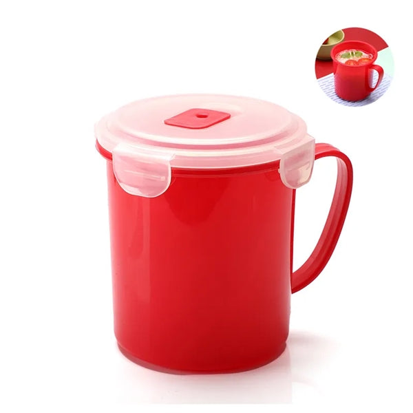 Microwave Soup Cup With Lid And Handle