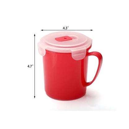 Microwave Soup Cup With Lid And Handle