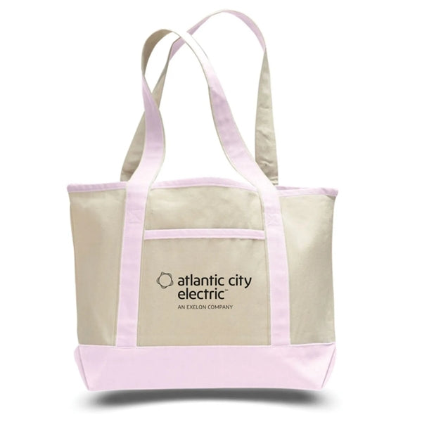 12 Oz. Small Cotton Canvas Deluxe Shopping Tote Bag