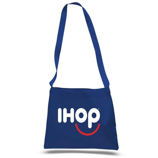 12 Oz. Small Cotton Canvas Messenger Bag With Long Straps