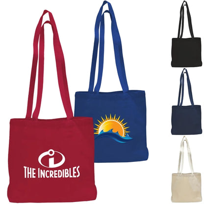 12 Oz. Large Cotton Canvas Messenger Tote Bag